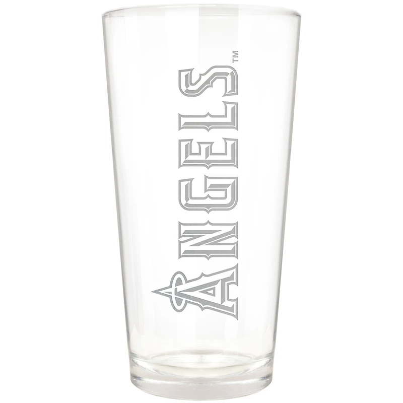 Los Angeles Angels Etched 16oz. Vertical Rally Cry Pint Glass