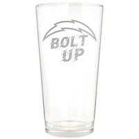 Los Angeles Chargers Etched 16oz. Rally Cry Pint Glass