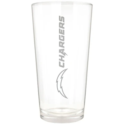 Los Angeles Chargers Etched 16oz. Vertical Rally Cry Pint Glass