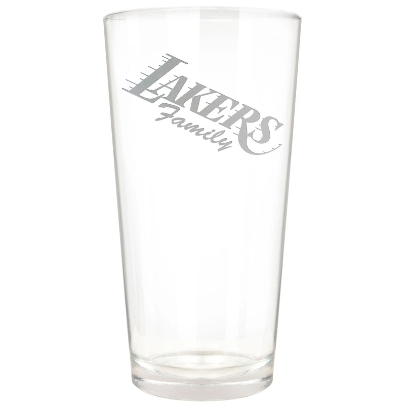 Los Angeles Lakers Etched 16oz. Rally Cry Pint Glass