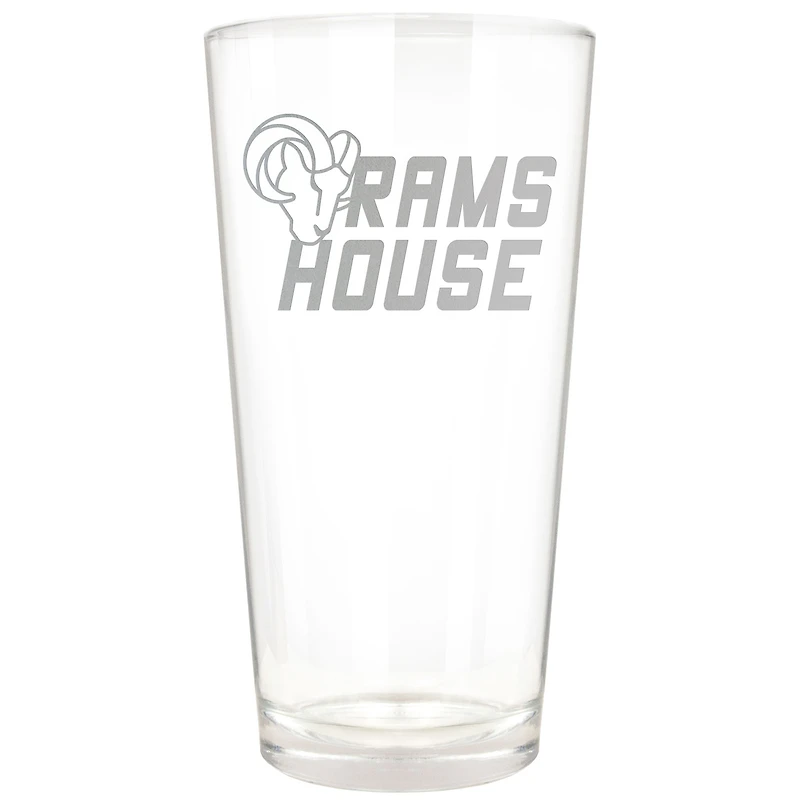 Los Angeles Rams Etched 16oz. Rally Cry Pint Glass