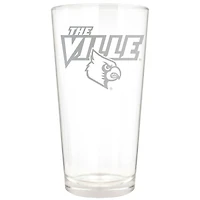 Louisville Cardinals Etched 16oz. Rally Cry Pint Glass