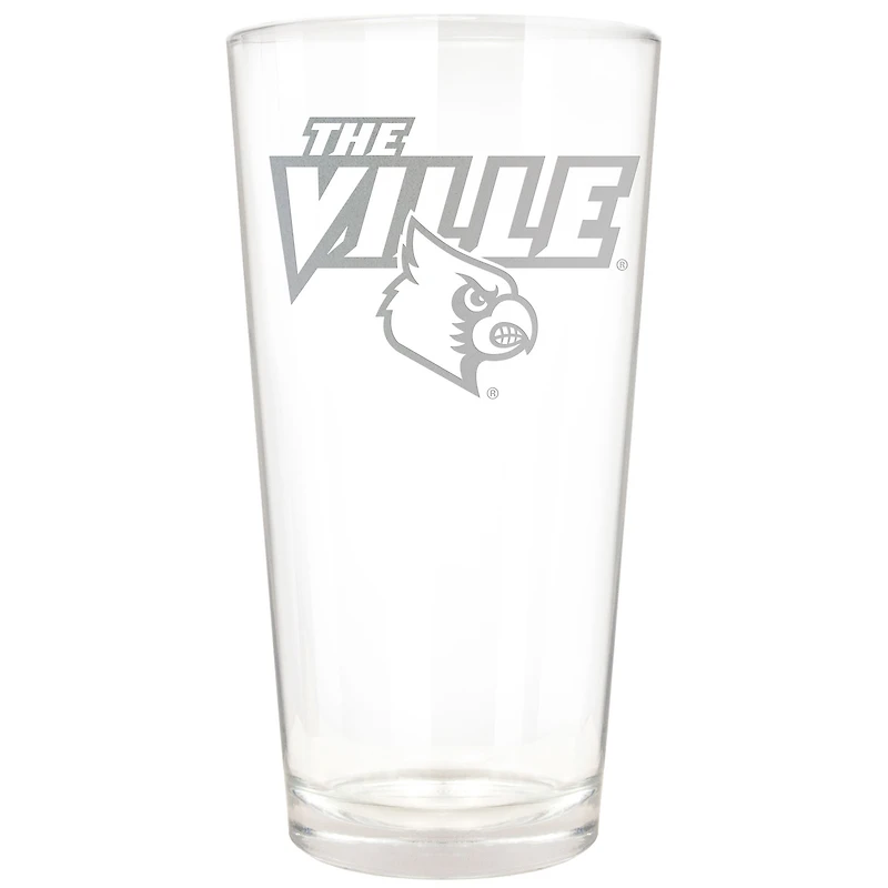 Louisville Cardinals Etched 16oz. Rally Cry Pint Glass