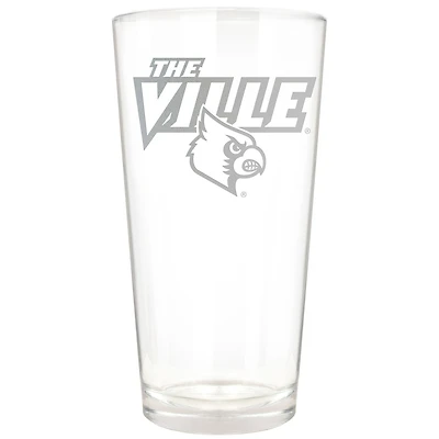 Louisville Cardinals Etched 16oz. Rally Cry Pint Glass