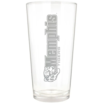 Memphis Tigers Etched 16oz. Vertical Rally Cry Pint Glass