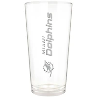 Miami Dolphins Etched 16oz. Vertical Rally Cry Pint Glass