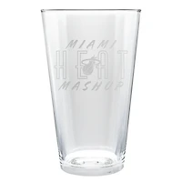 Miami Heat Etched 16oz. Rally Cry Pint Glass