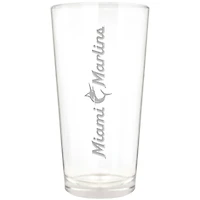 Miami Marlins Etched 16oz. Vertical Rally Cry Pint Glass