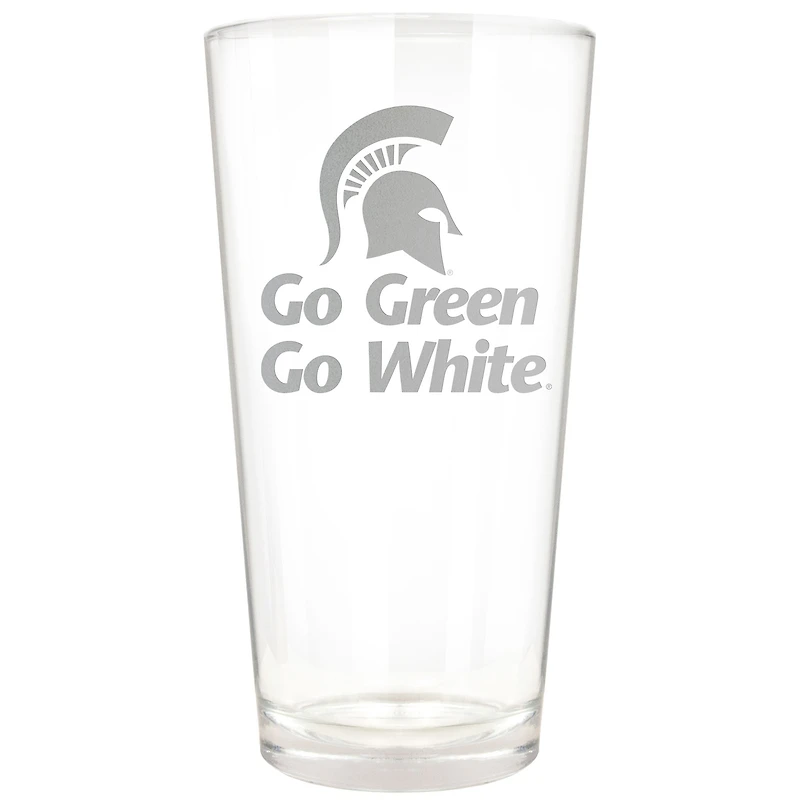 Michigan State Spartans Etched 16oz. Rally Cry Pint Glass