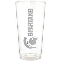 Michigan State Spartans Etched 16oz. Vertical Rally Cry Pint Glass