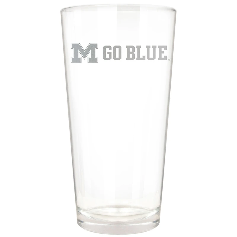 Michigan Wolverines Etched 16oz. Rally Cry Pint Glass