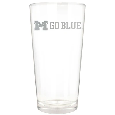 Michigan Wolverines Etched 16oz. Rally Cry Pint Glass