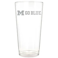 Michigan Wolverines Etched 16oz. Rally Cry Pint Glass