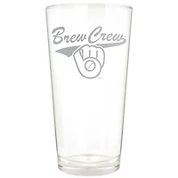 Milwaukee Brewers Etched 16oz. Rally Cry Pint Glass