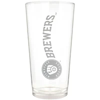 Milwaukee Brewers Etched 16oz. Vertical Rally Cry Pint Glass