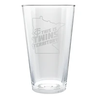 Minnesota Twins Etched 16oz. Rally Cry Pint Glass