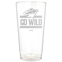 Minnesota Wild Etched 16oz. Rally Cry Pint Glass