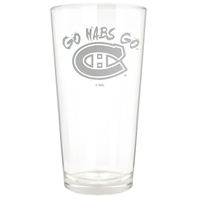 Montreal Canadiens Etched 16oz. Rally Cry Pint Glass