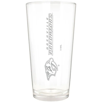 Nashville Predators Etched 16oz. Vertical Rally Cry Pint Glass