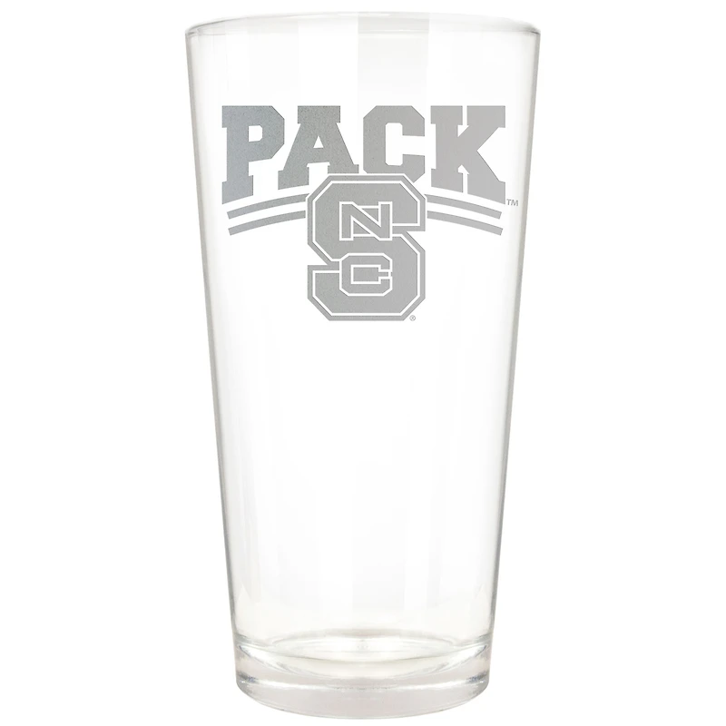 NC State Wolfpack Etched 16oz. Rally Cry Pint Glass