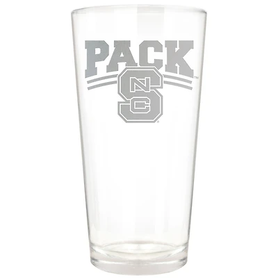 NC State Wolfpack Etched 16oz. Rally Cry Pint Glass