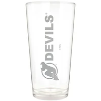New Jersey Devils Etched 16oz. Vertical Rally Cry Pint Glass