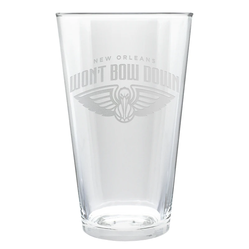 New Orleans Pelicans Etched 16oz. Rally Cry Pint Glass