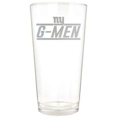 New York Giants Etched 16oz. Rally Cry Pint Glass