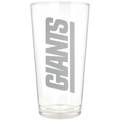 New York Giants Etched 16oz. Vertical Rally Cry Pint Glass