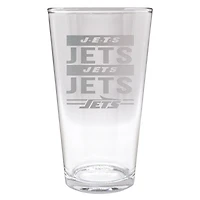 New York Jets Etched 16oz. Rally Cry Pint Glass