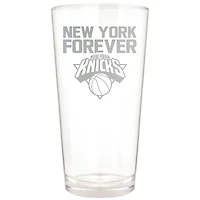 New York Knicks Etched 16oz. Rally Cry Pint Glass