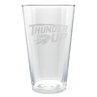 Oklahoma City Thunder Etched 16oz. Rally Cry Pint Glass
