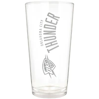 Oklahoma City Thunder Etched 16oz. Vertical Rally Cry Pint Glass