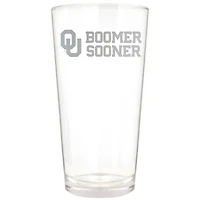 Oklahoma Sooners Etched 16oz. Rally Cry Pint Glass