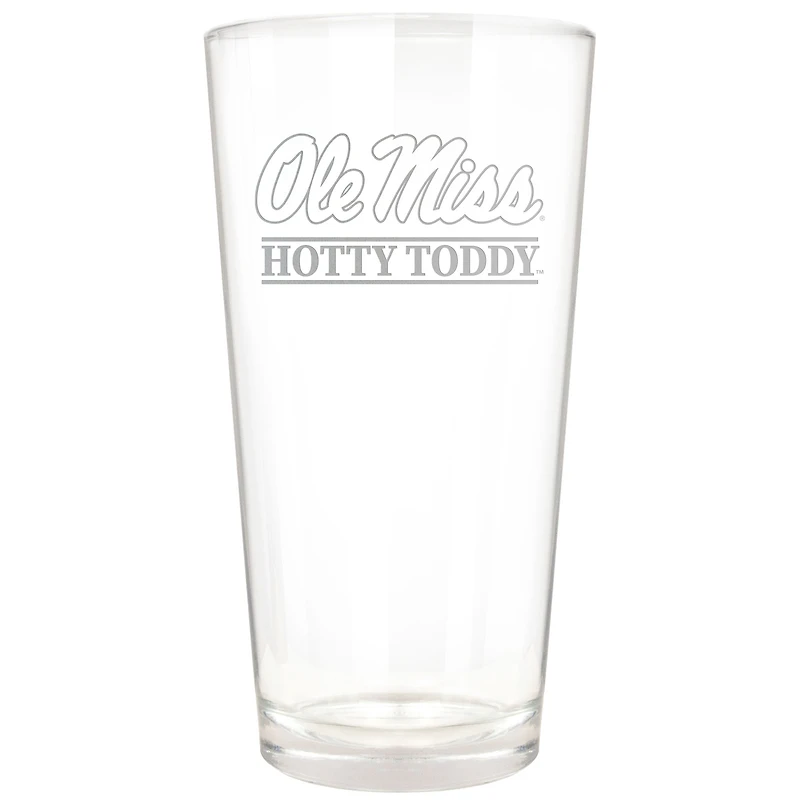 Ole Miss Rebels Etched 16oz. Rally Cry Pint Glass
