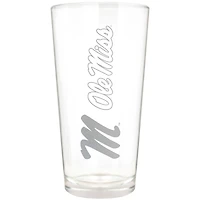 Ole Miss Rebels Etched 16oz. Vertical Rally Cry Pint Glass
