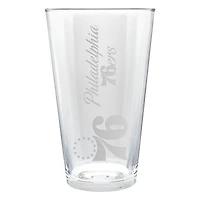 Philadelphia 76ers Etched 16oz. Vertical Rally Cry Pint Glass