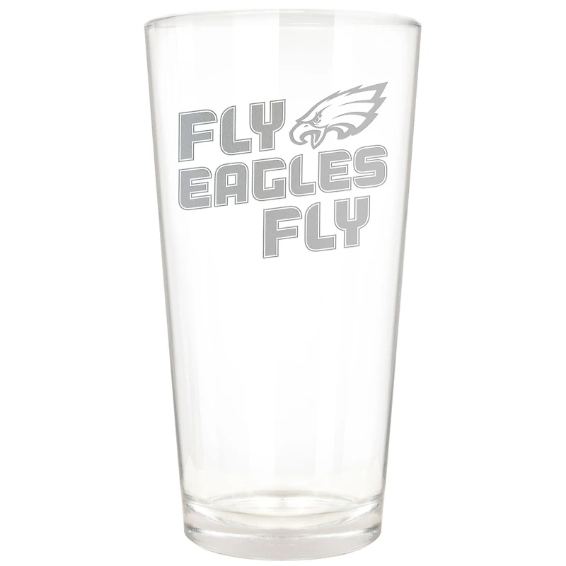 Philadelphia Eagles Etched 16oz. Rally Cry Pint Glass