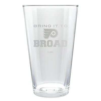 Philadelphia Flyers Etched 16oz. Rally Cry Pint Glass