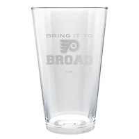 Philadelphia Flyers Etched 16oz. Rally Cry Pint Glass