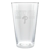 Philadelphia Phillies Etched 16oz. Rally Cry Pint Glass