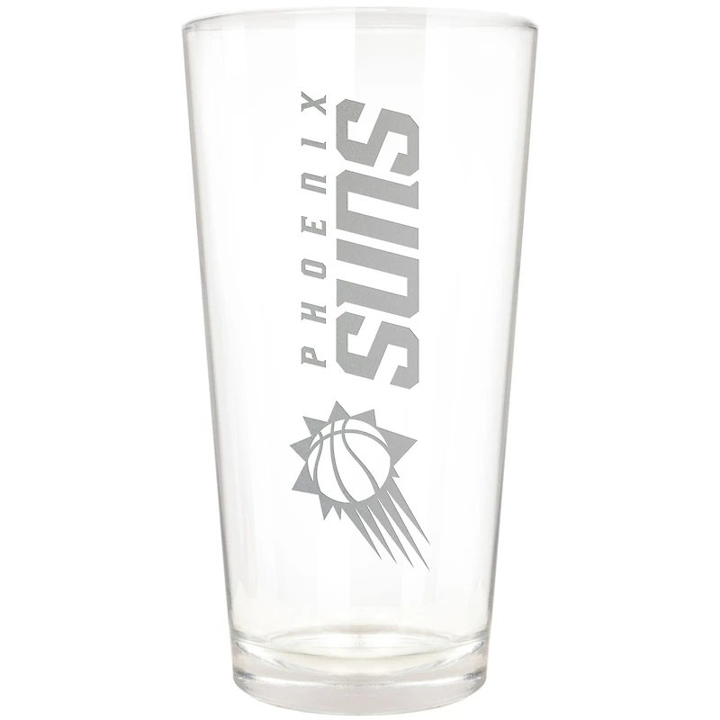 Phoenix Suns Etched 16oz. Vertical Rally Cry Pint Glass