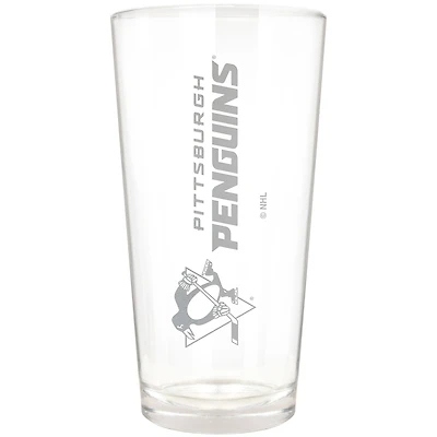 Pittsburgh Penguins Etched 16oz. Vertical Rally Cry Pint Glass