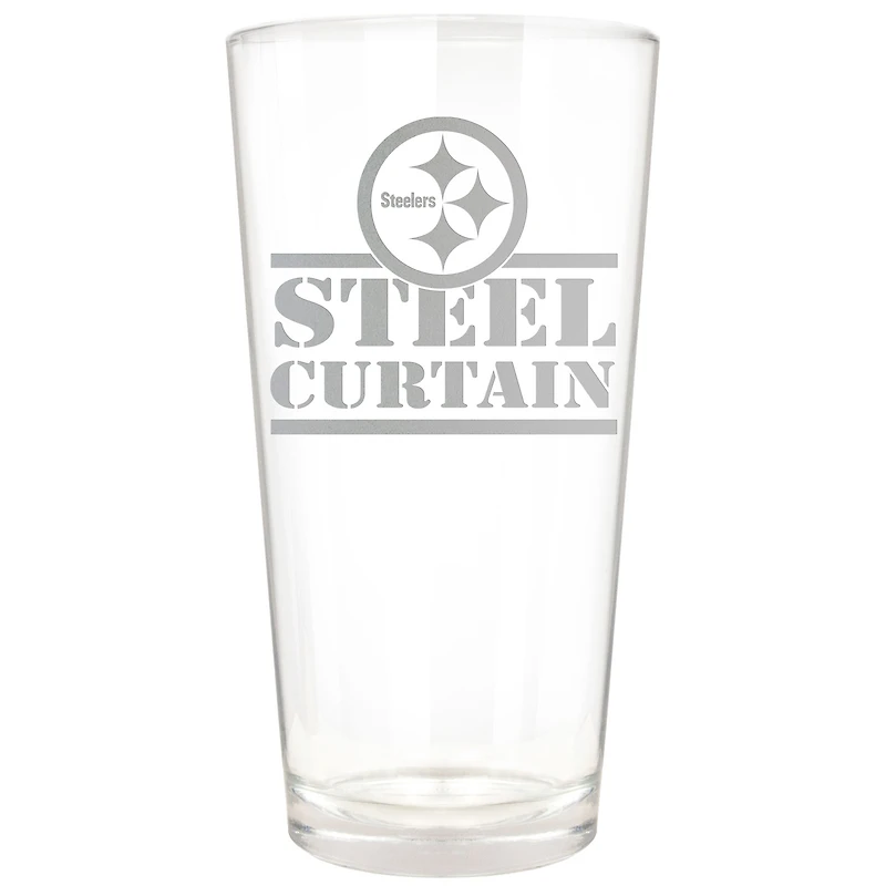 Pittsburgh Steelers Etched 16oz. Rally Cry Pint Glass