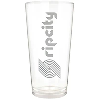 Portland Trail Blazers Etched 16oz. Vertical Rally Cry Pint Glass