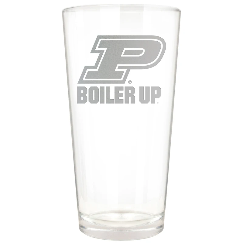 Purdue Boilermakers Etched 16oz. Rally Cry Pint Glass