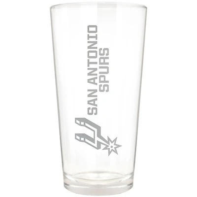 San Antonio Spurs Etched 16oz. Vertical Rally Cry Pint Glass