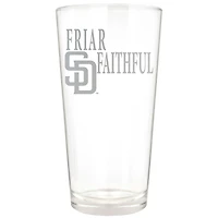 San Diego Padres Etched 16oz. Rally Cry Pint Glass