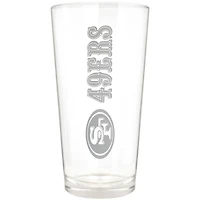 San Francisco 49ers Etched 16oz. Vertical Rally Cry Pint Glass