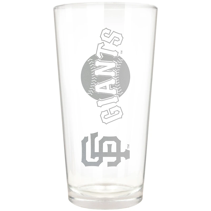 San Francisco Giants Etched 16oz. Vertical Rally Cry Pint Glass